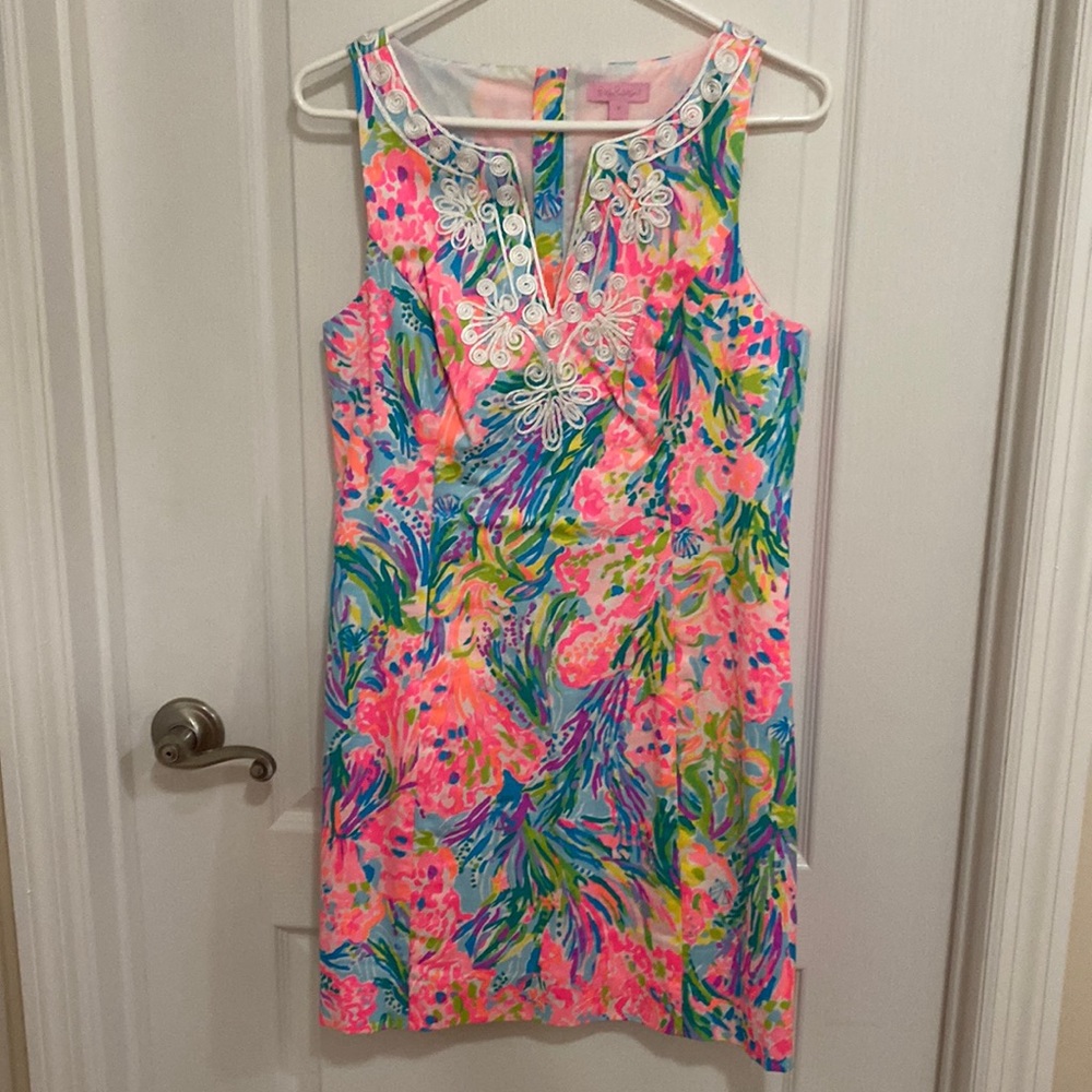 Lilly Pulitzer Colorful Dress with Appliqué.